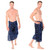 Abstract Tribal Mens Sarong "Blueish"