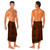 Celtic Mens Sarong "Interlace Knotwork" Deep Brown