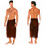 Celtic Mens Sarong in Celtic Cross 1 Deep Brown