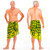 Elephant Mens Sarong "Lemon and Lime"