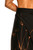 Mens Bamboo Fringeless Sarong in Black