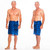 Gecko Mens Sarong "Blue / Black