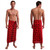 Gecko Mens Sarong "Red / Black"