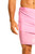 Mens Solid Pink Half Short Mini Sarong