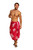 Hibiscus Mens Sarong in Pink/White