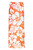Mens Triple Lei Sarong in Orange/White