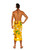 Sarong for Men Hawaiian Sarong in Yellow W/ Green & Caramel