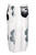 Sarong for Men Hawaiian Sarong in White with Black/Gray Flowers