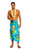 Sarong for Men, Hawaiian Cover-Up Sarong in Turquoise