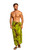 Sarong for Men Lave Lava / Sarong / Pareau Hawaiian s Tyle Floral Wrap Palm Leaf 8 - Green/Brown