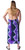 Jungle Purple PLUS SIZE Tie Dye Mens Sarong - Fringeless Sarong