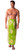 Sun Mens Sarong in Green w/ Multicolor