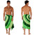 "Green Swirl" Mens Sarong