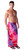 Tie Dye Mens Sarong in Chakra Pink-Red-Purple