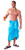 Tie Dye Mens Sarong in Turquoise