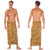 Abstract Top Quality Mens Sarong in Beige