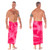 Embroidered Tie Dye Mens Sarong "Pink"