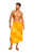 Mens Top Quality Smoked Sarong in Gold