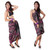 Abstract Top Quality Sarong in Black