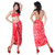 Abstract Top Quality Sarong in Red