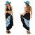Top Quality Hawaiian Sarong in Turquoise Fringeless