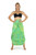 Cool Lime Green Abstract Floral Top Quality Plus Size Sarong - Fringeless Sarong