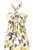 Batik "Floret Flower" White/ Yellow/ Brown
