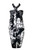 1 World Sarongs Female Traditional Batik Cotton Sarong in Black and White - Design 38