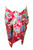 1 World Sarongs Male Traditional Batik Cotton Sarong "Mix Flower" in Red - Design 31