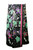 1 World Sarongs Male Traditional Batik Cotton Sarong "Mix Flower"  in Black - Design 33