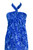 1 World Sarongs Dot Abstract Motif in Blue