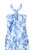 1 World Sarongs Floral Motif in Blue