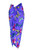1 World Sarongs Multi Color Butterfly Design in Purple Background