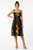 1 World Sarongs Womens Tube Top Sundress with Floral Motif in Brown