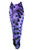 1 World Sarongs Mandala 3 Peacock Feather Design in Purple Turquoise