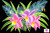 Arpela Lily Blossoms - Painted Colorful Lilies Flowers Sarongs on Black Background in Top-Quality Rayon