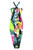 Arpela Island Chic - Colorful Tropical Plumeria Hand-Painted Sarongs on Black Background, Crafted with Top-Quality Rayon