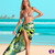 Arpela Tahitian Beauty - Hand-Painted White Tahitian Tiare Flower Sarongs on Black Background, Crafted with Top-Quality Rayon