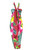 Arpela Tropical Plumeria - Hand-Painted Plumeria Sarong on Burgandy Background, Crafted with Top-Quality Rayon