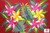 Arpela Tropical Plumeria - Hand-Painted Plumeria Sarong on Burgandy Background, Crafted with Top-Quality Rayon