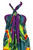 Arpela Tropical Elegance - Hand-Painted Heliconia Flower Sarong on Purple Background, Crafted with Top-Quality Rayon