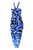 Arpela Cloudy Serenity -  Hand-Drawn Mega Mendung Clouds Sarongs in Blue, Crafted with Top-Quality Rayon