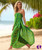 Arpela Cloudy Serenity -  Hand-Drawn Mega Mendung Clouds Sarongs in Green, Crafted with Top-Quality Rayon
