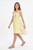 1 World Sarongs Kids Tube Top Sundress features a vibrant floral motif in turquoise, pink, and light yellow