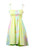 1 World Sarongs Kids Tube Top Sundress with Floral Motif 67 in Turquoise, Pink Size S/M
