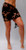 Dragonflies Half Sarong "Black / Coral"