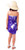 Kids Floral Half Sarong ""Kahiau"" Dark Purple