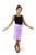 Girls Solid Color Half Sarong in Lavender