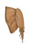 Girls Solid Color Half Sarong in Light Brown