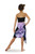Girls Tie Dye Half Sarong in Jungle Purple